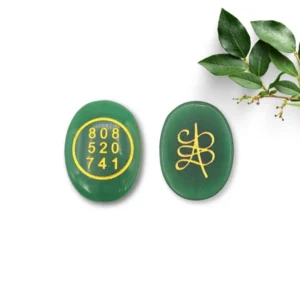 Green Jade Stone in Zibu Symbol & Switch Word, Grabovoi Number