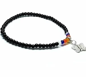 Crystal Anklet With Butterfly Charm For Women And Girls